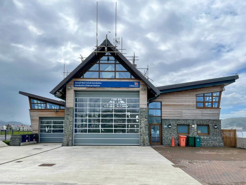 Photograph of the RNLI Station in Llandudno North Wales. Take on a Welshot Photo Day