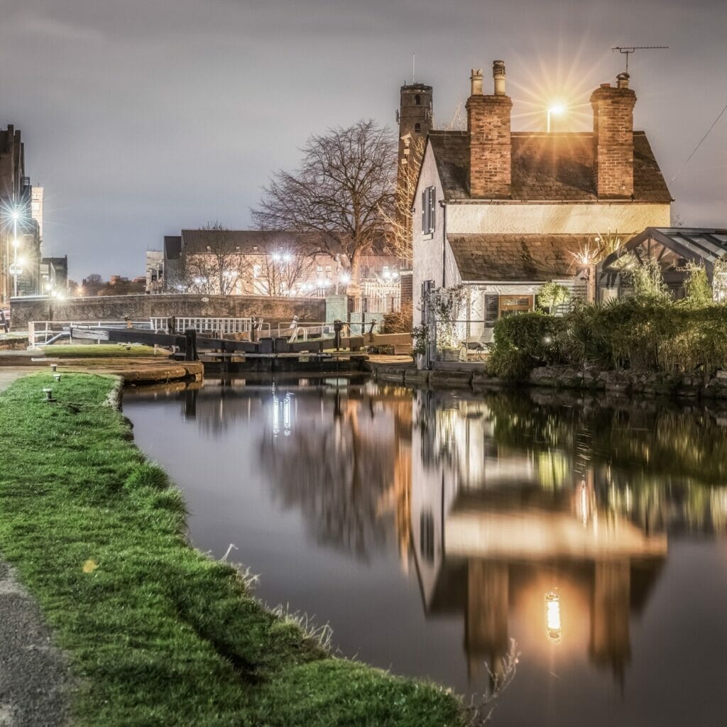 Photo taken in lowlight along the Shropshire Union Canal in Chester. Photo taken by Mark Carline