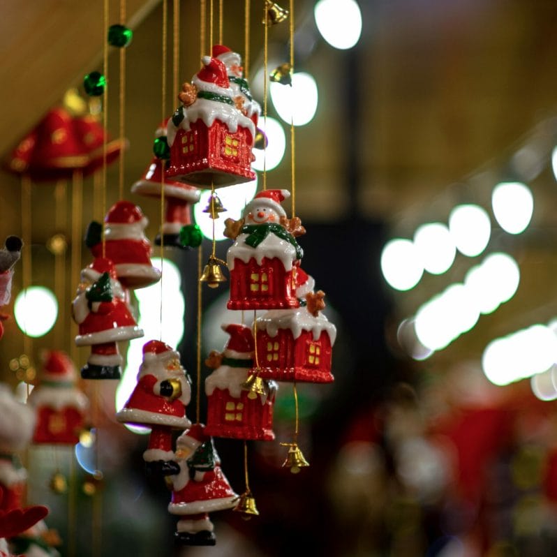Photo of Christmas Ornaments taken on a Street Photography – Manchester Christmas Markets workshop with Welshot Photographic Academy