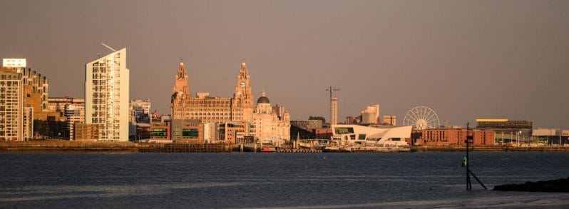 Lighthouses, Skylines, Photography and Fish n Chips - Photo of the Liverpool Skyline taken from New Brighton