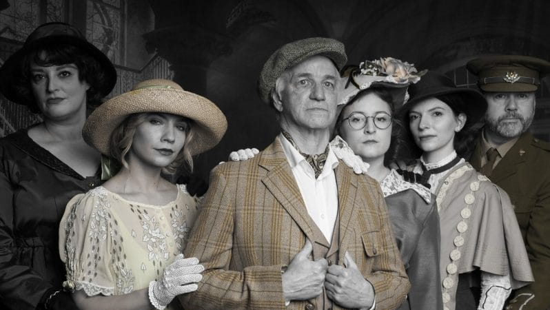 A photo with people in period costume - people are models for an Open Evening With The Welshot Photographic Academy