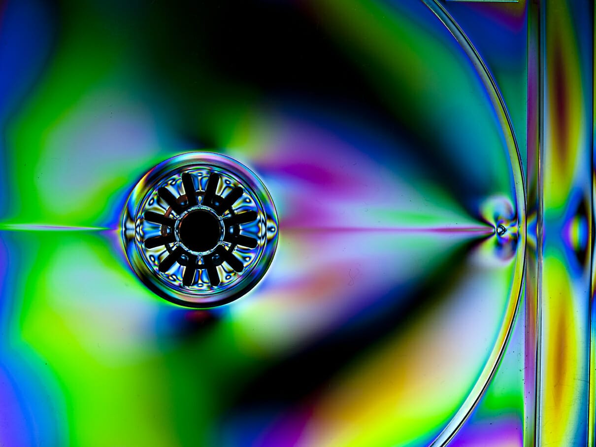 Oil Water and Cross Polarisation - Creative Photography