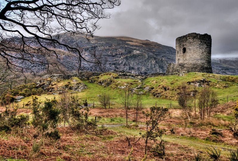 Shortest Night 2023 - A Photographic Adventure in North Wales - Photo of the rugged landscape around Dolbardarn Castle in Llanberis, North Wales