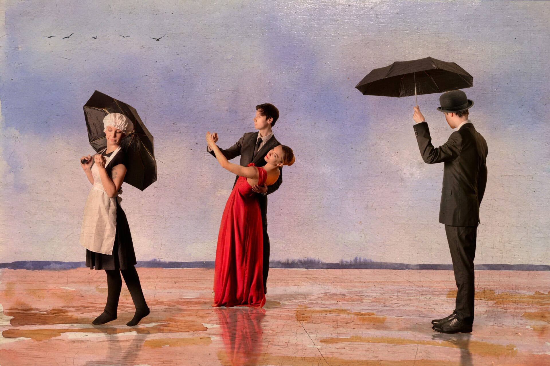 Themed Photo-Shoot: Recreate A Grand Master Paining with Welshot - Photograph depicting The Singing Butler by ack Vettriano